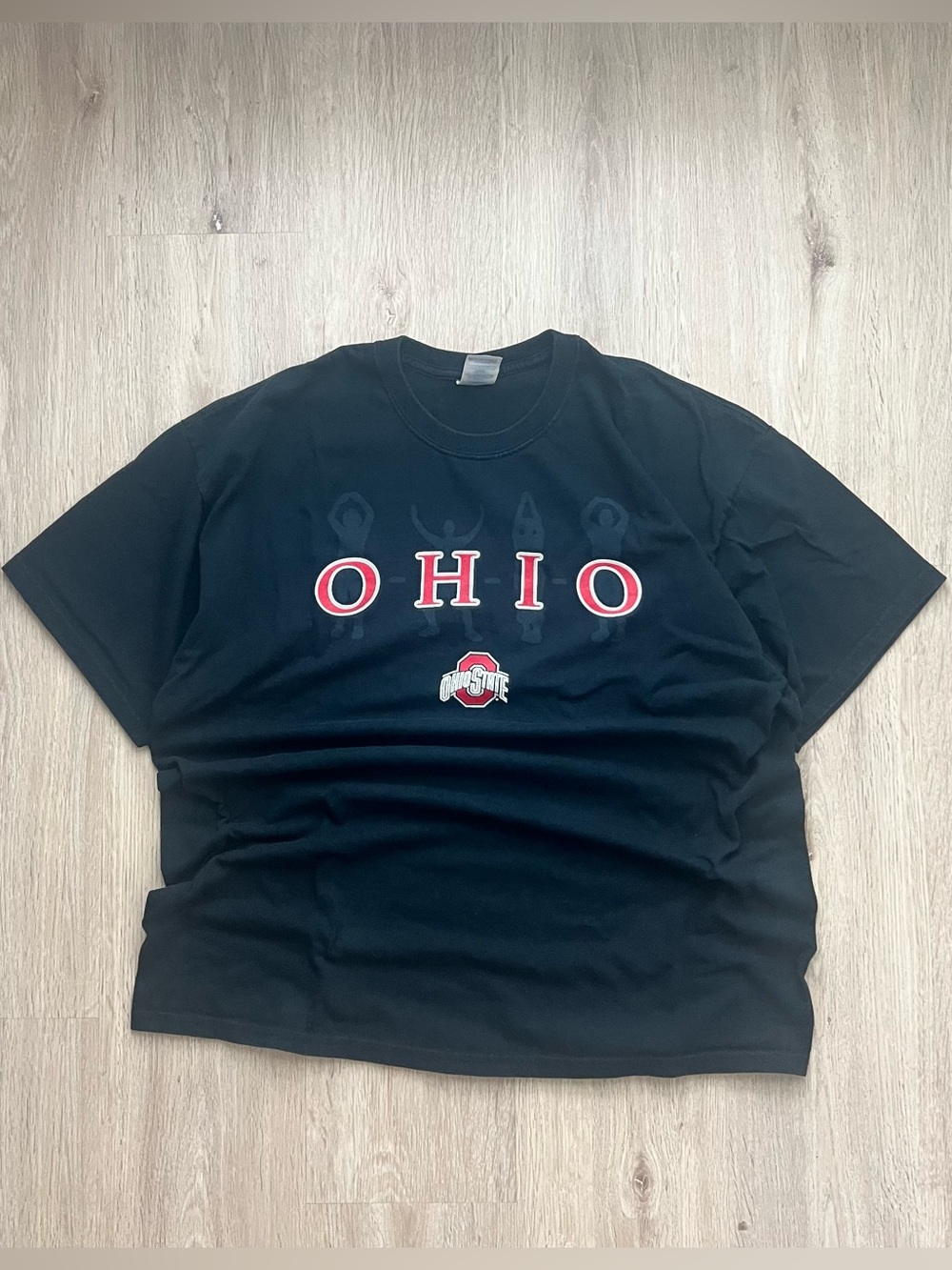 Vintage Y2K Ohio State Buckeyes Graphic T-Shirt Mens XL Black Short Sleeve NCAA